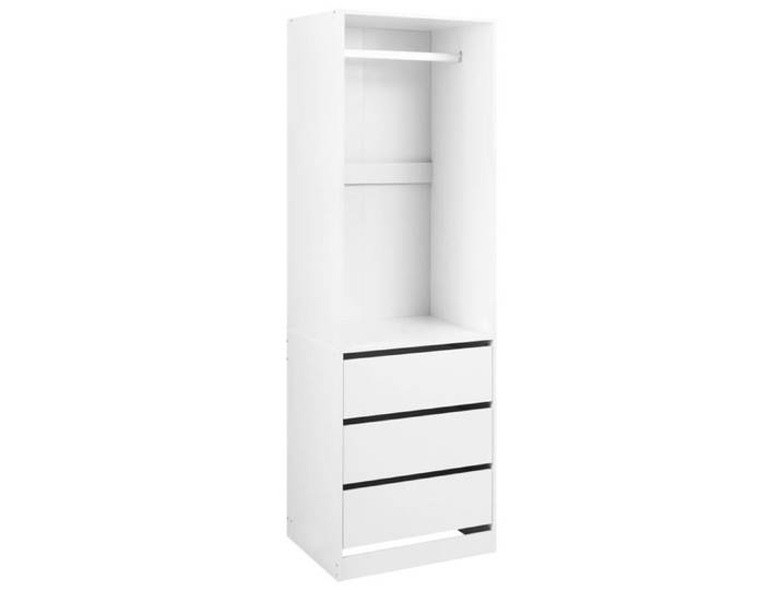 Armoire ouverte à 3 tiroirs HAMILTON Blanc