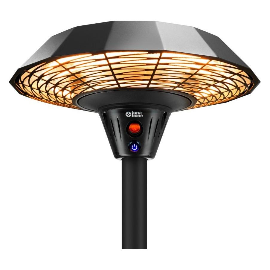 TunaBone Electric Standing Infrared Patio Heater, Black (2000 W) (TB2068S-01)