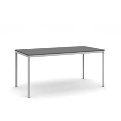 Esstisch BASIC, 160x80 cm, Gestell grau, Graphit