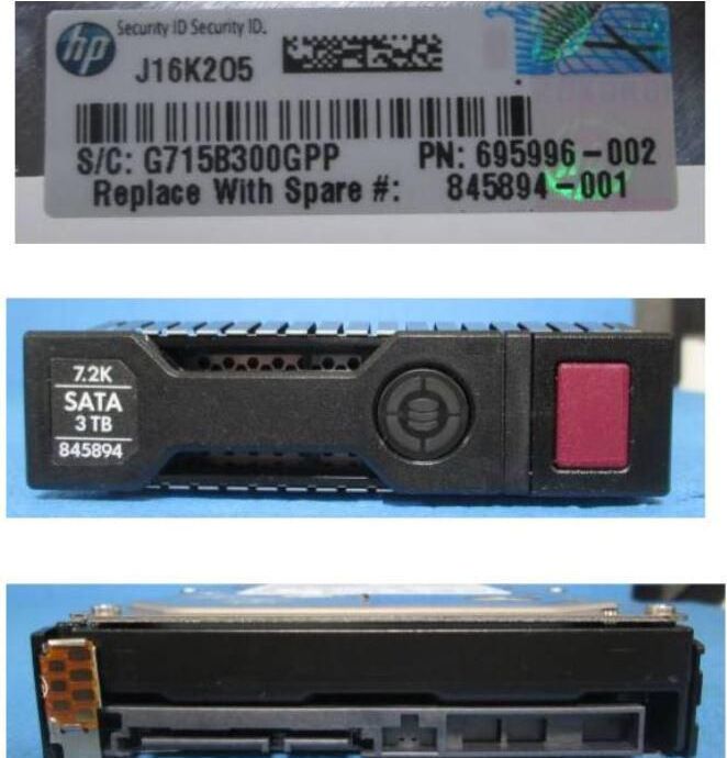 HPE 845894-001, 3 TB, 7200 RPM, 3.5", Serial ATA III