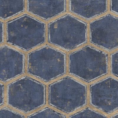 Seabrook Designs Wright Faux Honeycomb Unpasted Wallpaper