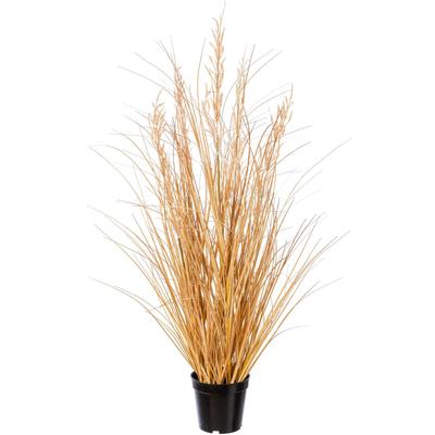 Kunstgras CREATIV GREEN "Grasbusch Carex", beige (natur), H:89cm, Obermaterial: 100% Polyethylen, Kunstpflanzen