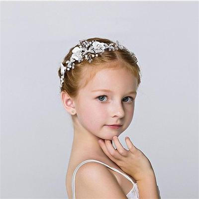 Kinder Mädchen Haarzubehör Königin Hochzeit Hochzeitsfeier Durchsichtig Blume Mode