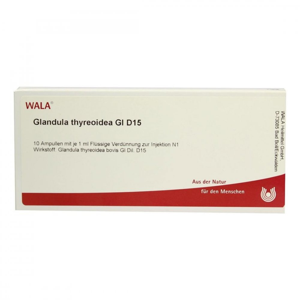 WALA Heilmittel GmbH Glandula Thyreoidea Gl D15 Ampullen 03357263