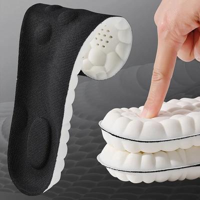 Uplifted Finds High Elasticity Latex Sport Insoles Soft Shoe Pads Arch Support Orthotic Insoles us (89) black