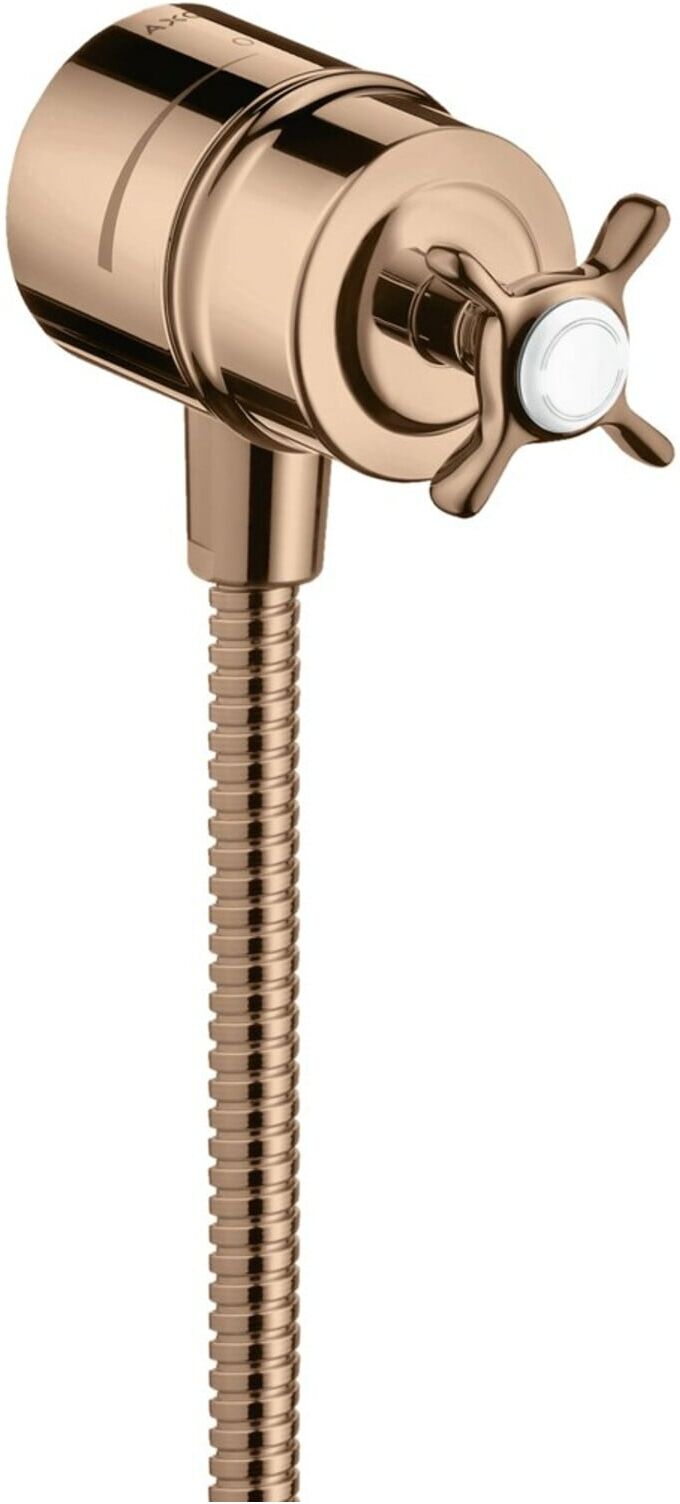 Hansgrohe Absperrventil Axor Montreux Stop m Rückflussverh., Kreuz, pol. red gold (16882300)