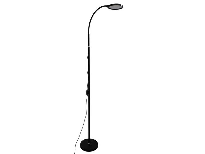 Unilux Lampadaire liseuse Lexy - Led intégrée - Bras flexible - Variateur d'intensité - Noir