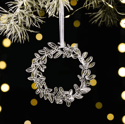 Inspire Picks Transparent Acrylic Christmas Angel Ornaments For Tree & Holiday Decor style 10