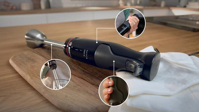 Bosch Frullatore Ad Immersione Msm4b623-antracite, Trasparente