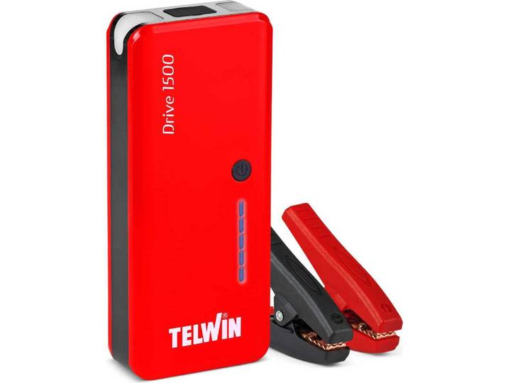 Telwin Drive 1500 12V Appareil de démarrage Aide au démarrage Lampe LED Power Bank USB-C/ A