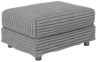 Loedds 31.5-inch Plush Corduroy Ottoman Footstool with Solid Wood Frame and High-Density Foam Cushioning