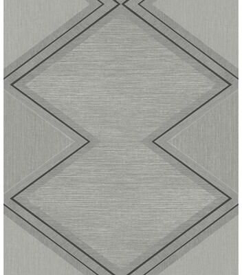 Inspired by Color Diamond Twist Grey & Black Wallpaper