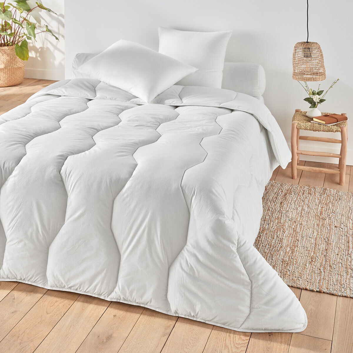 LA REDOUTE INTERIEURS Couette chaude, enveloppe en coton bio