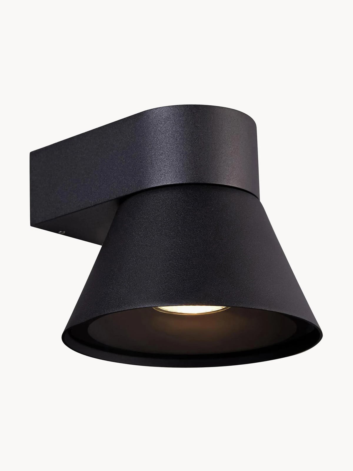 Nordlux Kyklop Cone dimbare outdoor wandlamp zwart