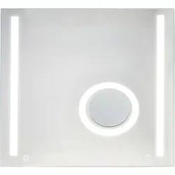 LED-Spiegel Earline 2 Touch-Schalter dimmbar, 800x800 mm, 10,8W Evenes