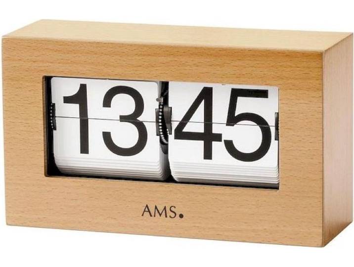 AMS T1175-18 - Tafelklok - Hout - Eikenhout - Bruin