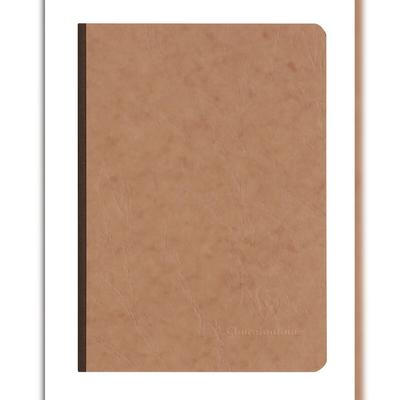 Clairefontaine 5x Notizbuch AgeBag A5 Leinen liniert 96 Blatt - Tabak 79546C