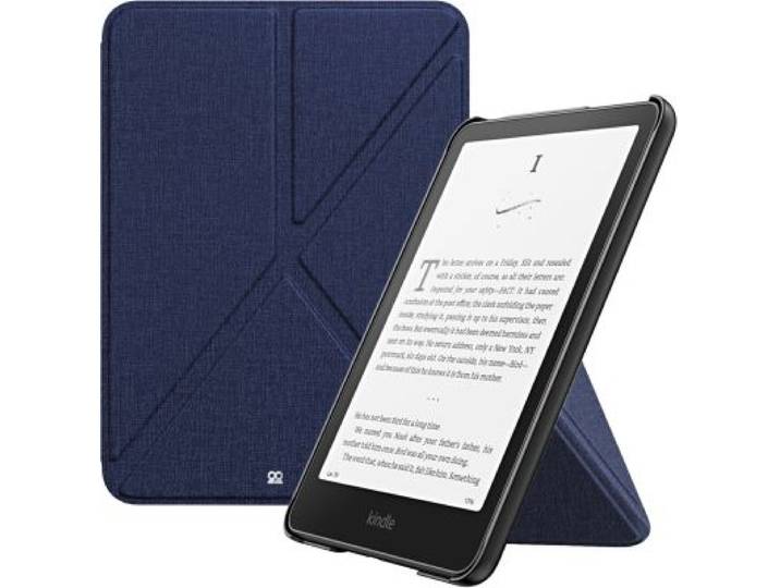 Ibroz - Etui Origami Kindle Paperwhite 2024 7p Bleu