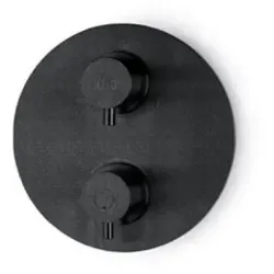 JEE-O Slimline Unterputz-Thermostat mit Umsteller, schwarz strukturiert, 800-2303 800-2303