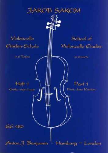 Jakob Sakom - Violoncello-Etüden-Schule: Erste, enge Lage. Heft 1. Violoncello. - Preis vom 09.10.2026 07:28:09 h