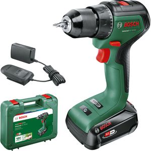 Bosch Akku-Bohrschrauber UniversalDrill 18V-60, 18V / 2,0Ah, mit Akku, Ladegerät und Koffer