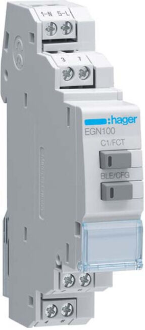 Hager Minuterie numérique multifonction avec Bluetooth 1 canal EGN100 (EGN100)