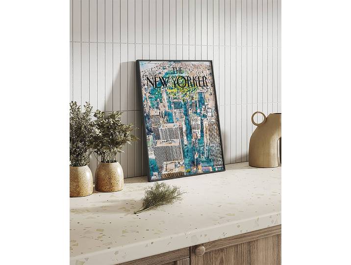 Bild Central Park Cover Buche Massiv, lackiert Acrylglas Multicolor 42 x 52cm