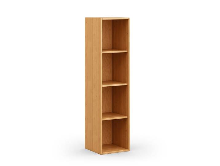 Naturwohnen Regal schmal aus Massivholz Erle Maße: H 160xB 40xT 40 cm Laura veredelt mit bioola® nature 100% Bio & Vegan