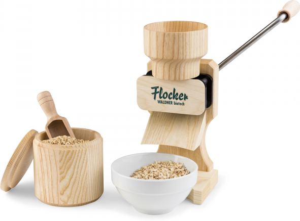 Waldner Active Box 180g - Manuelle Flockenquetsche mit Edelstahlwalzen