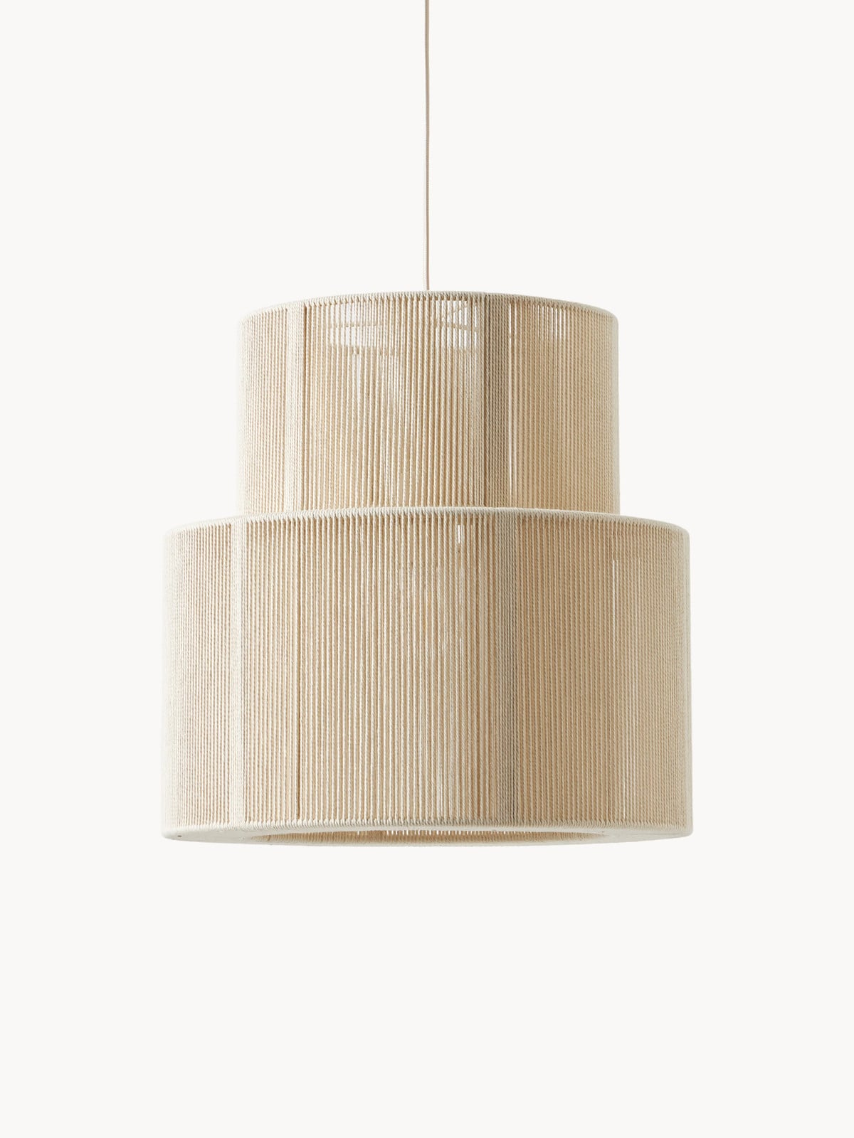 Westwing Collection Hanglamp Lace van linnen draad
