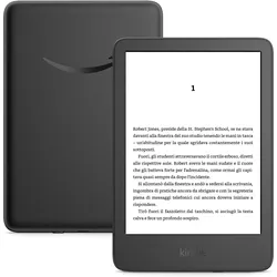 Amazon Kindle 2024 (11. Gen) (6", 16 GB, mit Werbung), eReader, Schwarz, Grau