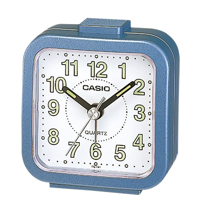Quarzwecker CASIO "WAKE UP TIMER", blau, Wecker, Wecker,Leuchtzeiger und -ziffern,Schlafzimmer,Geschenkidee,Neo-Display