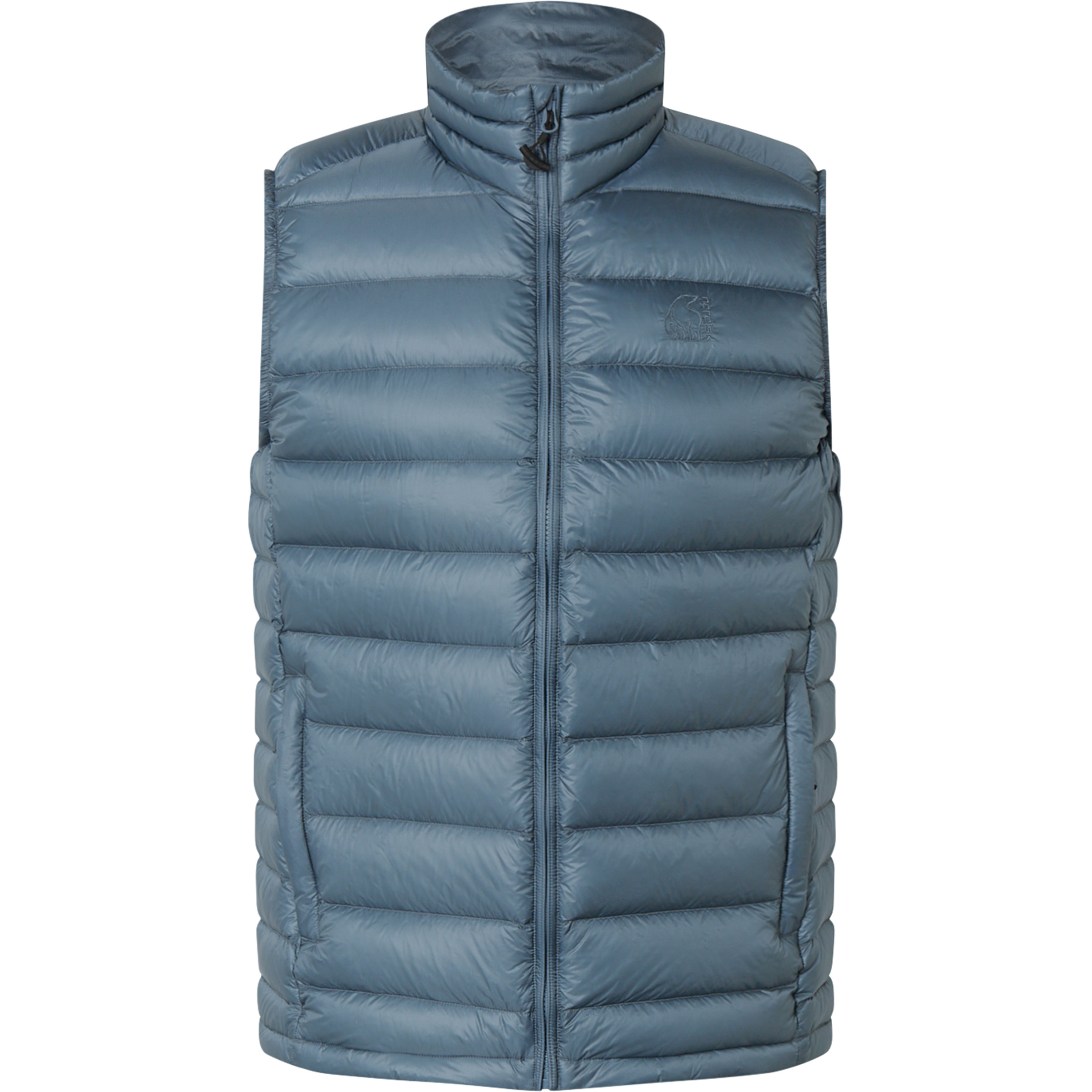 Nordisk Harald Down Weste Herren Isolationswesten blau Größe M Camping Klein verpackbar Wasserabweisend