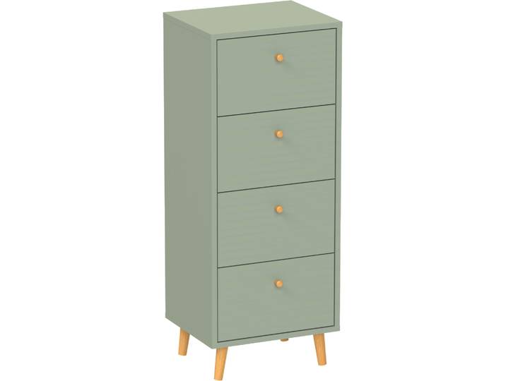 Kommode SCHILDMEYER Bjarne, modernes & zeitlose Farbe, Breite 40 cm, Made in Germany , grün (pistazie), B:40,3cm H:101,3cm T:33cm, Holzwerkstoff, Sideboards, Kommode, Modernes & Zeitloses Design in Pistazie, Made in Germany