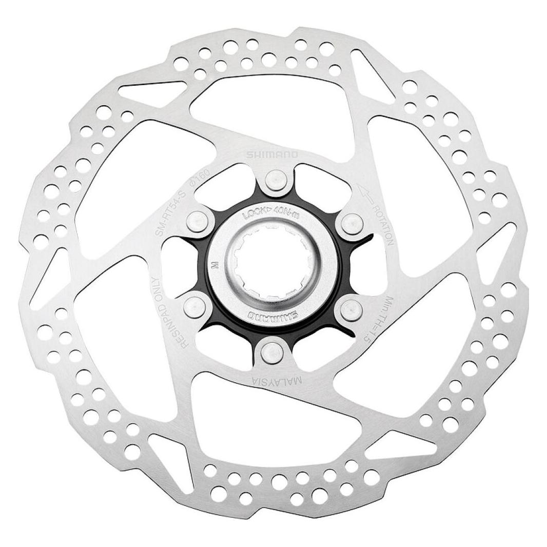 Shimano Bremsscheibe SM-RT54 Center Lock Innenverzahnung Modell 2025 (160 mm) (ESMRT54SI3P)