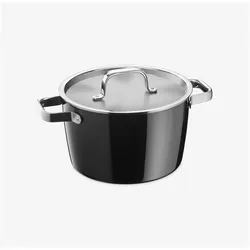WMF Fleischtopf schwarz, Pfanne + Kochtopf, Schwarz
