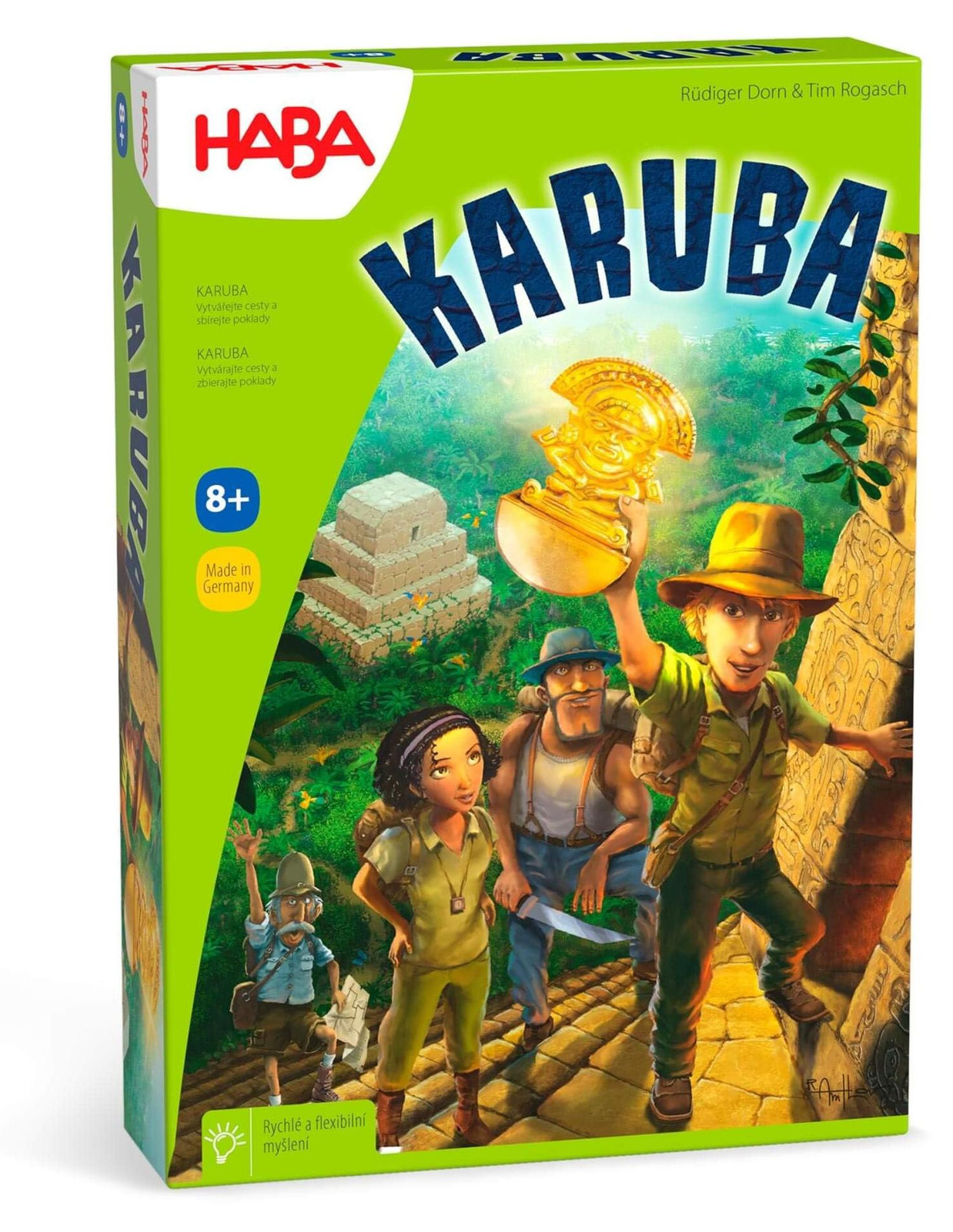 Strategisch bordspel met houten figuren en schatten