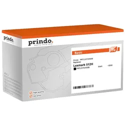 Prindo, Toner, kompatibel mit Lexmark 512H (BK)
