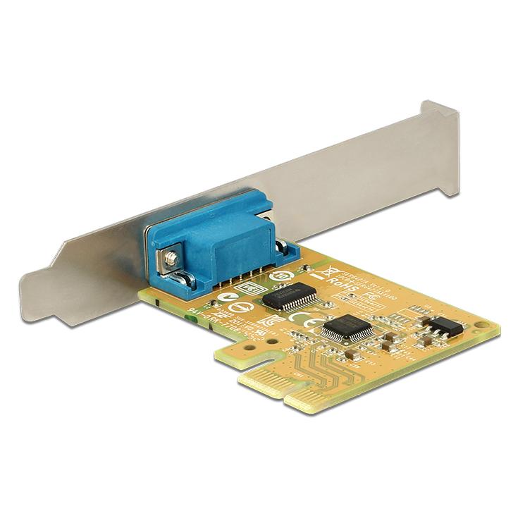 Delock PCI Expr Card 1x D-Sub9 ext + LowProfile (89444)