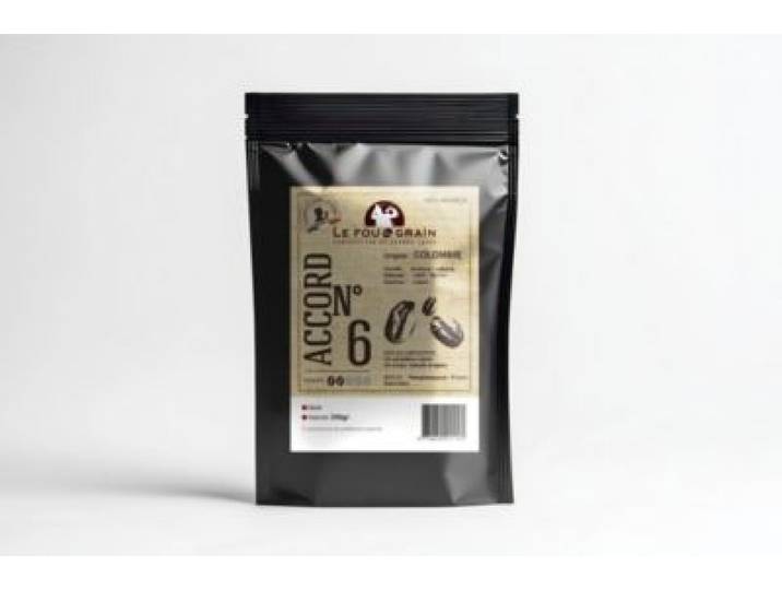 Le Fou Du Grain - Café En Grain 250g Colombie - Intensité 2