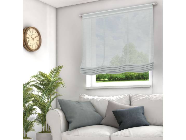 Raffrollo NEUTEX FOR YOU ALLURE Gr. 1, grau, B:60cm H:140cm, Jacquard, Obermaterial: 100% Polyester, Raffrollos, Raffrollo, dezent natürliche Optik