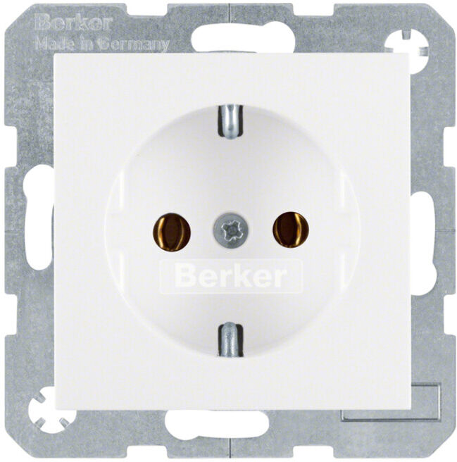 Berker Prise SCHUKO pws/gl avec bornes de connexion 47438989 (47438989)