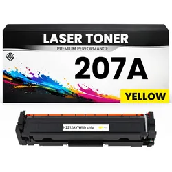 Toner kompatibel für HP W2212A(207A) Color LaserJet Pro M255dw/M282/283fdw in Gelb