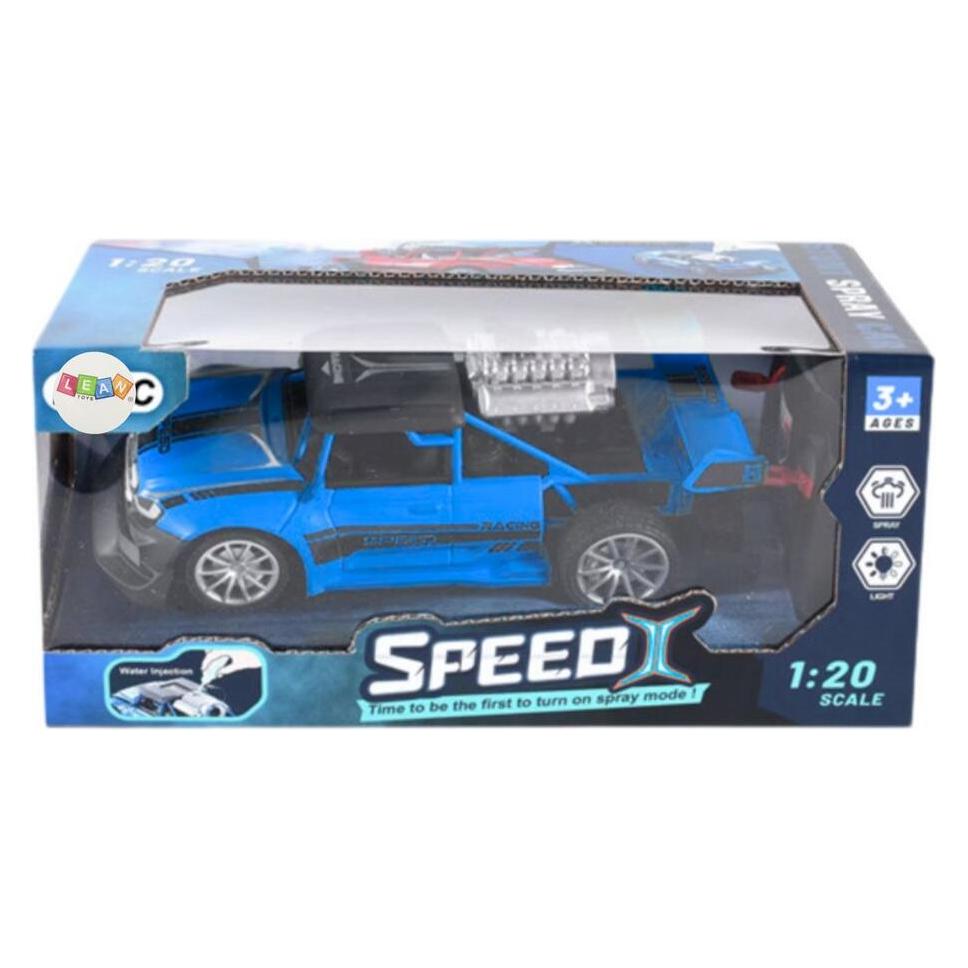 Lean Toys Rc Ferngesteuertes Auto 1:20 Lichter Rauch-Effekt Blau (66583768)