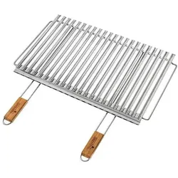 Ompagrill, Holzkohlegrill, Bio-Grillrost 67 x 40 cm (40 cm)