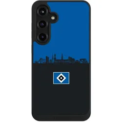 Nivocase Handyhülle für Samsung Galaxy S25+ Hülle NIVOpure Case Schwarz HSV Hamburg Skyline (Samsung Galaxy S25+), Smartphone Hülle, Schwarz