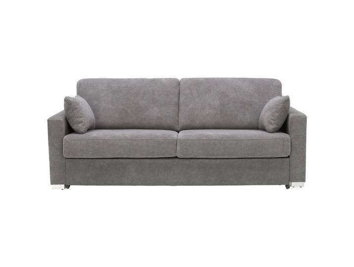 Novel Schlafsofa, Dunkelgrau, Metall, Uni, 2-Sitzer, 208x86x97 cm, Stoffauswahl, Schlafen auf Sitzhöhe, Rücken echt, Kinderzimmer & Jugendzimmer, Jugendmöbel, Jugendsofas