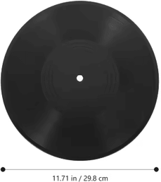 Inspire Picks Retro Vinyl Record Wall Decor Vintage Music Wall Hanging For Home & Bar black 1