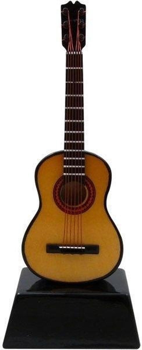 Music Gifts Miniatuur akoestische gitaar voor volwassenen