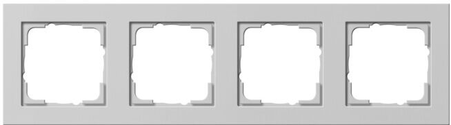 Gira Cadre de recouvrement 4 fois gris 021437 (021437)